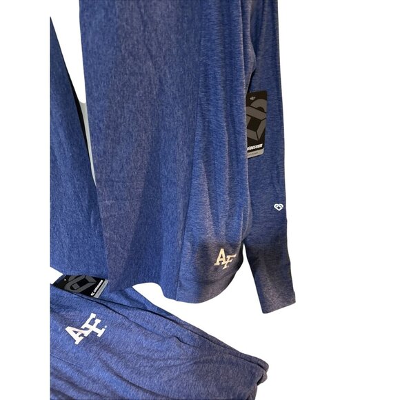 NEW Air Force Falcons AF Colosseum Athletics Blue Cardigan Sweater Pants Set M - Picture 2 of 5